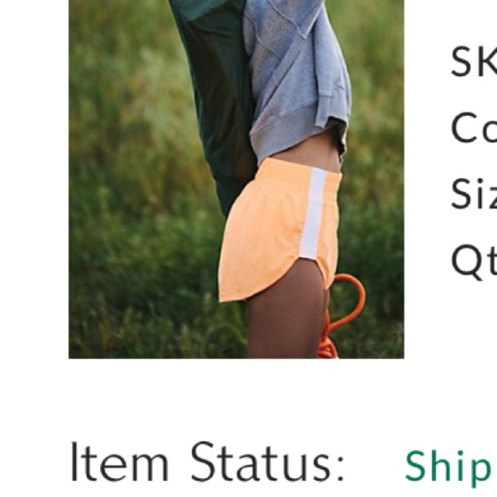 Free people trail angel shorts